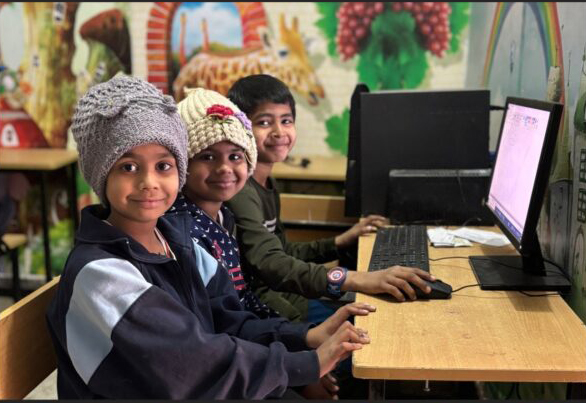A child at a Vision Unlimited After School Club