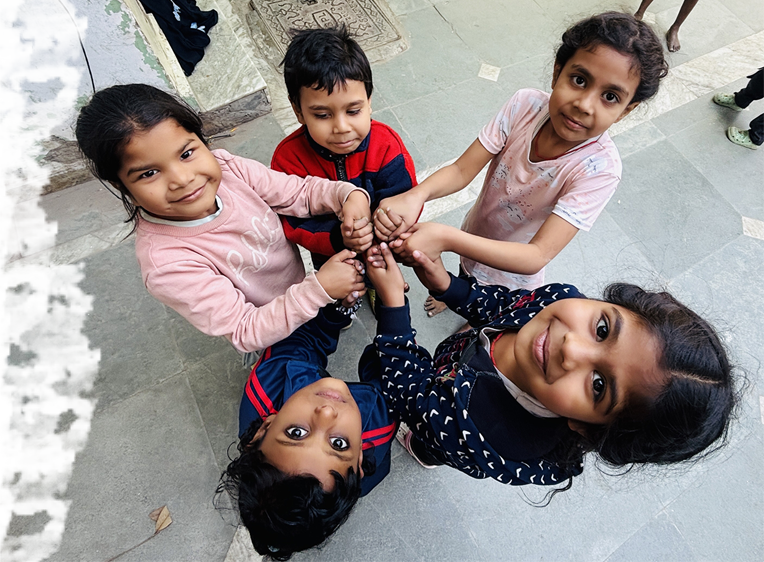 Smiling children at a Vision Unlimited learning center