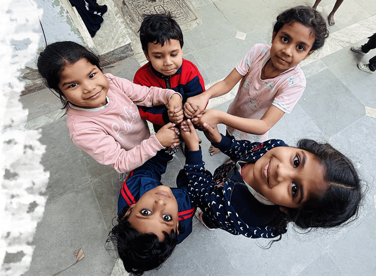 Smiling children at a Vision Unlimited learning center